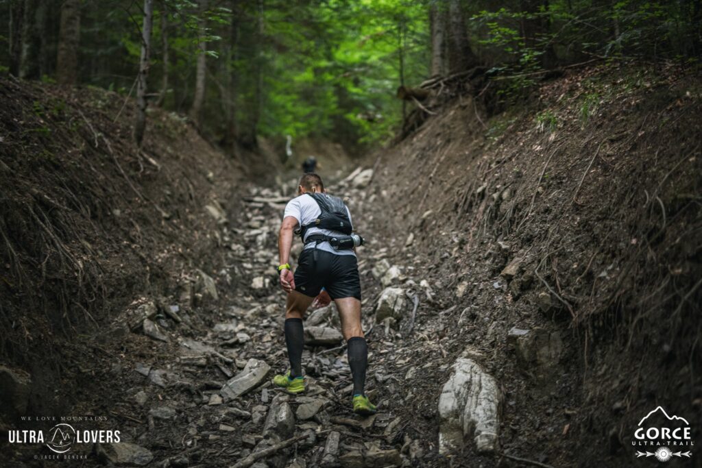 Runners on the Gorce Ultra-Trail route.