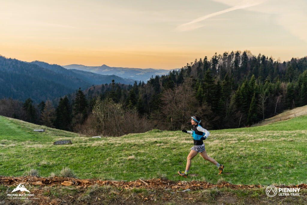 Runners on the trail of Pieniny National Park.